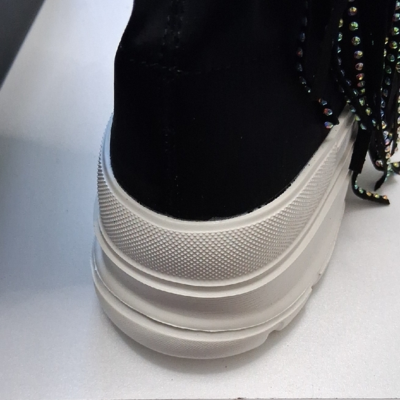 Cape Robbin Black Over the Knee Boots with Rhinestone Fringe - Picture 8 of 8